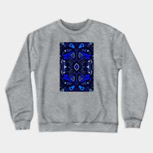 Midnight Blue African Abstract Design Crewneck Sweatshirt